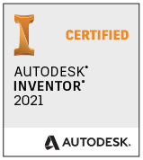 Autodesk Inventor 2021 Certified badge